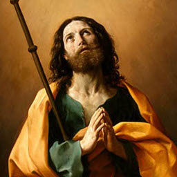 Baroque artist Guido Reni depicts the apostle James, son of Zebedee, in his painting 'Saint James the Greater' (c. 1636–1638).