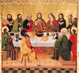 Late-15th-century painting of The Last Supper by the Spanish artist known as the Master of Perea.