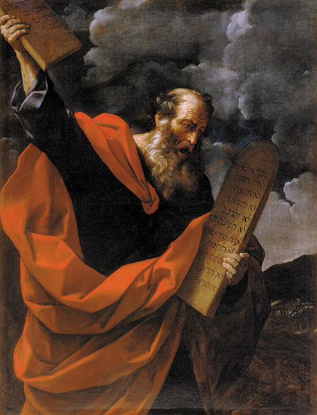 Moses, pictured here in a painting by 17th-century Baroque artist Guido Reni. Alinari/Art Resource, NY.